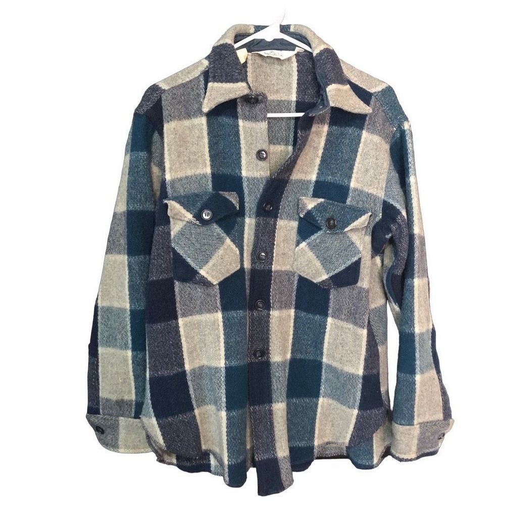Vintage Woolrich Plaid Wool Shacket